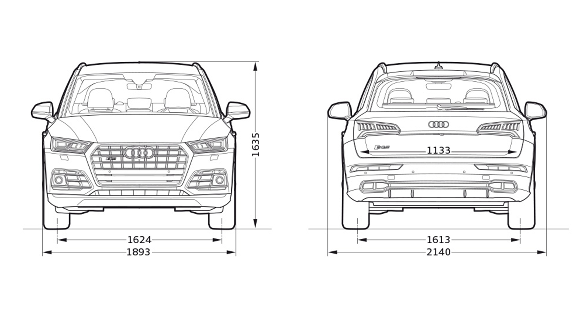 Dimensioni > Nuova Audi Q5 TFSI e quattro > Gamma Audi Q5 > Audi Italia